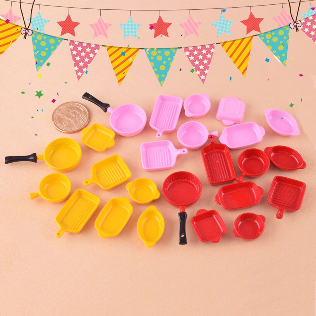 Mini Pots and Pans Set Miniature Kitchen Cookware Playset Etsy