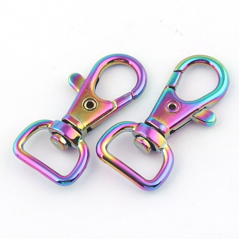 Animer and price revision Rainbow Swivel Clasps Snap Hook Lobster Clasp Bas Challenge the lowest price Key-chain Claw