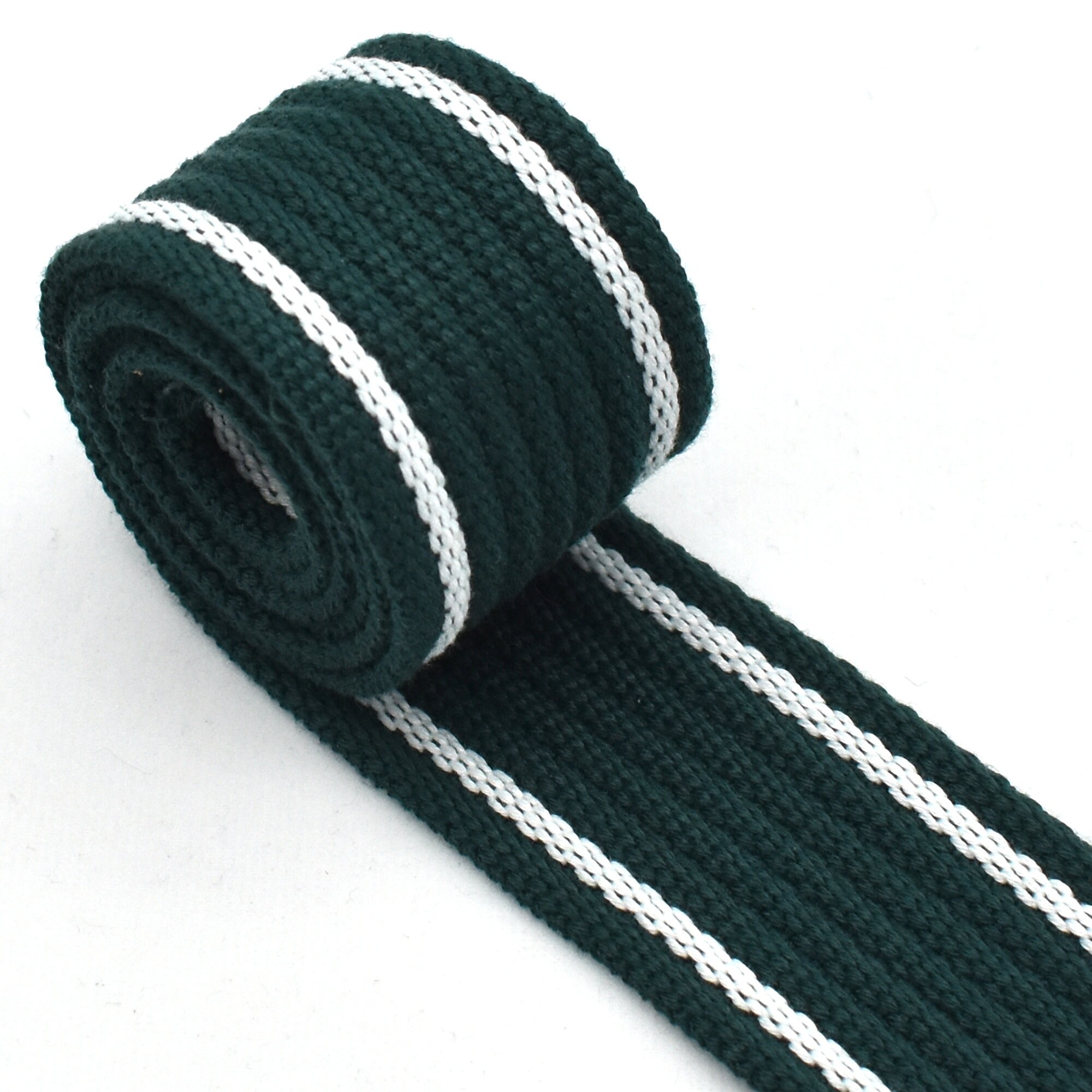 3 yards Cotton Webbing 1.5 Inch Cotton Webbing  Striped Cotton Webbing Belt Dog Collar Webbing DIY Garment Textile Sewing Accessories