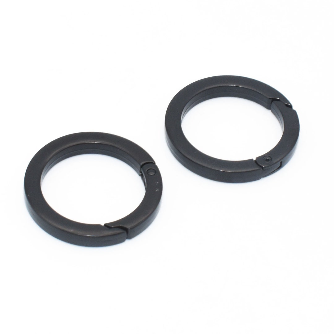 1 Black Flat Spring O Rings Round Push Gate O Ring Snap Etsy