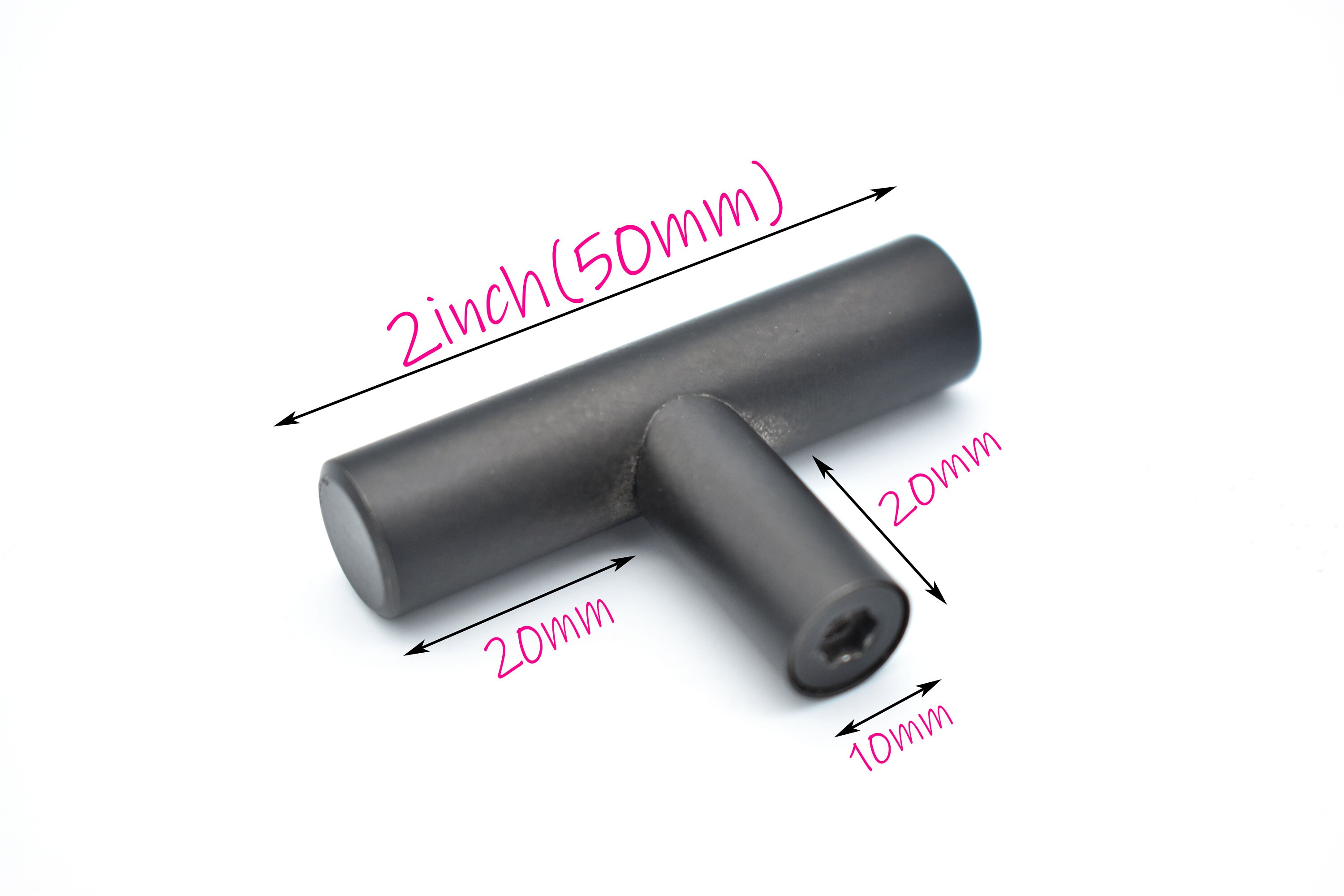 Plata / negro / cobre gabinete perilla maneja asas de cocina | Etsy