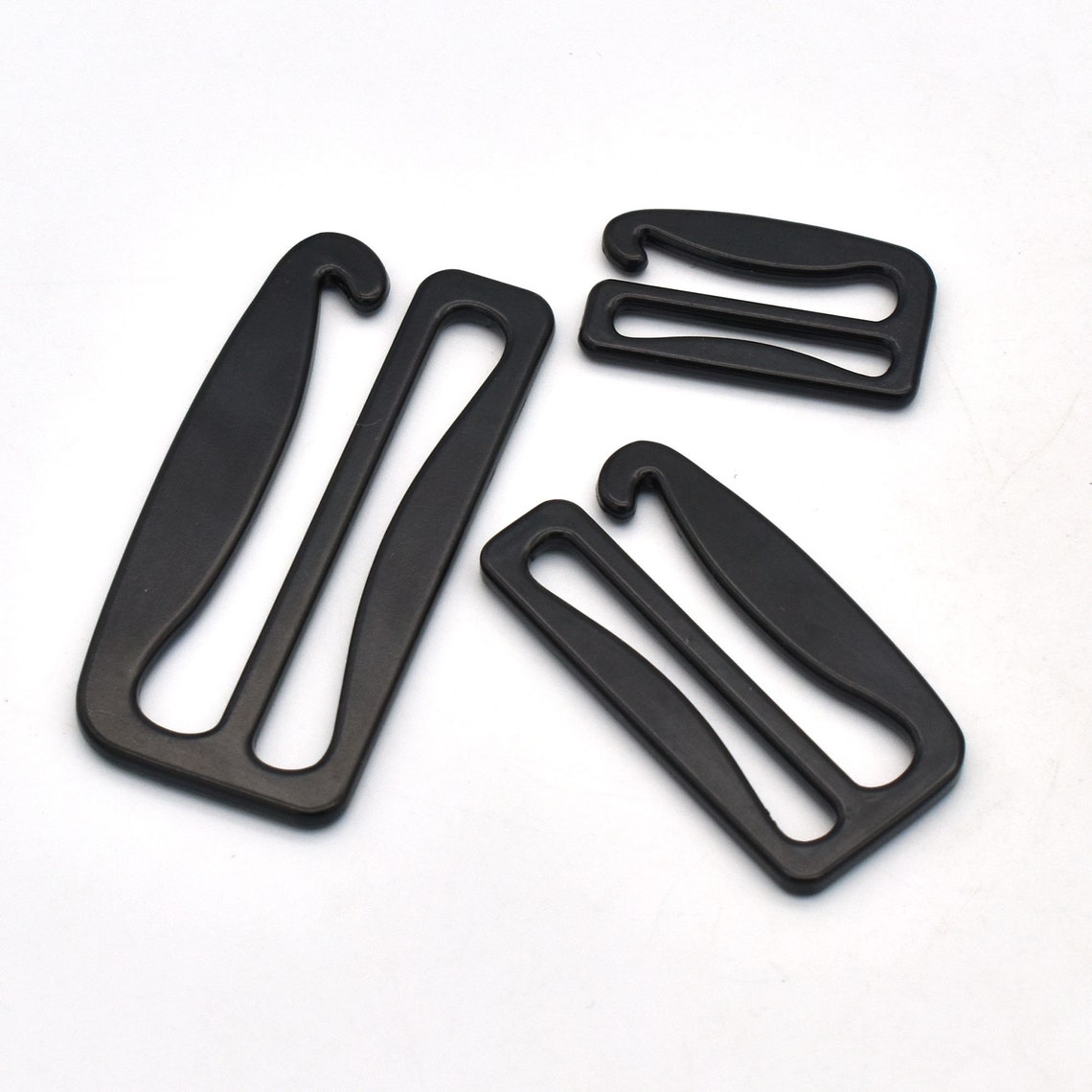 G Hook Bra Hooks Sliders Black Adjustable for Swimwear Etsy