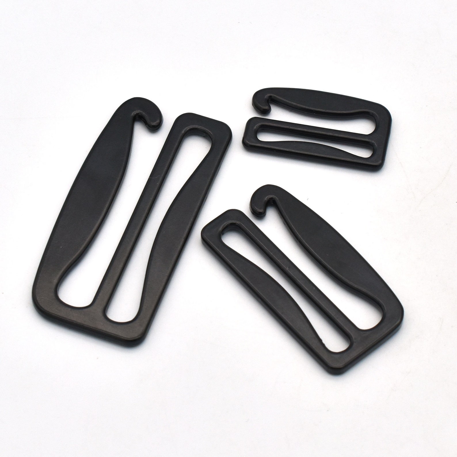 G Hook Bra Hooks Sliders Black Adjustable for Swimwear Etsy