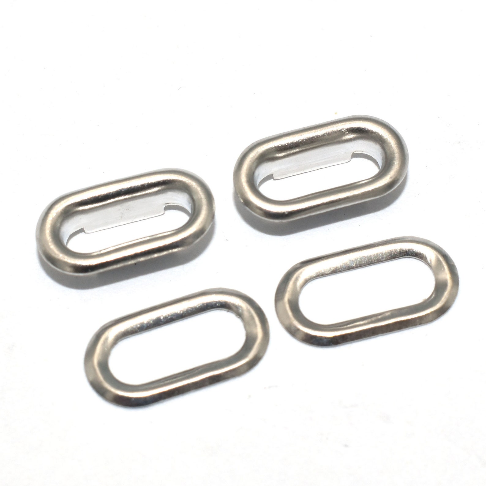 Oval Silver Large Eyelets and Grommets Washer Rivets Leather Etsy