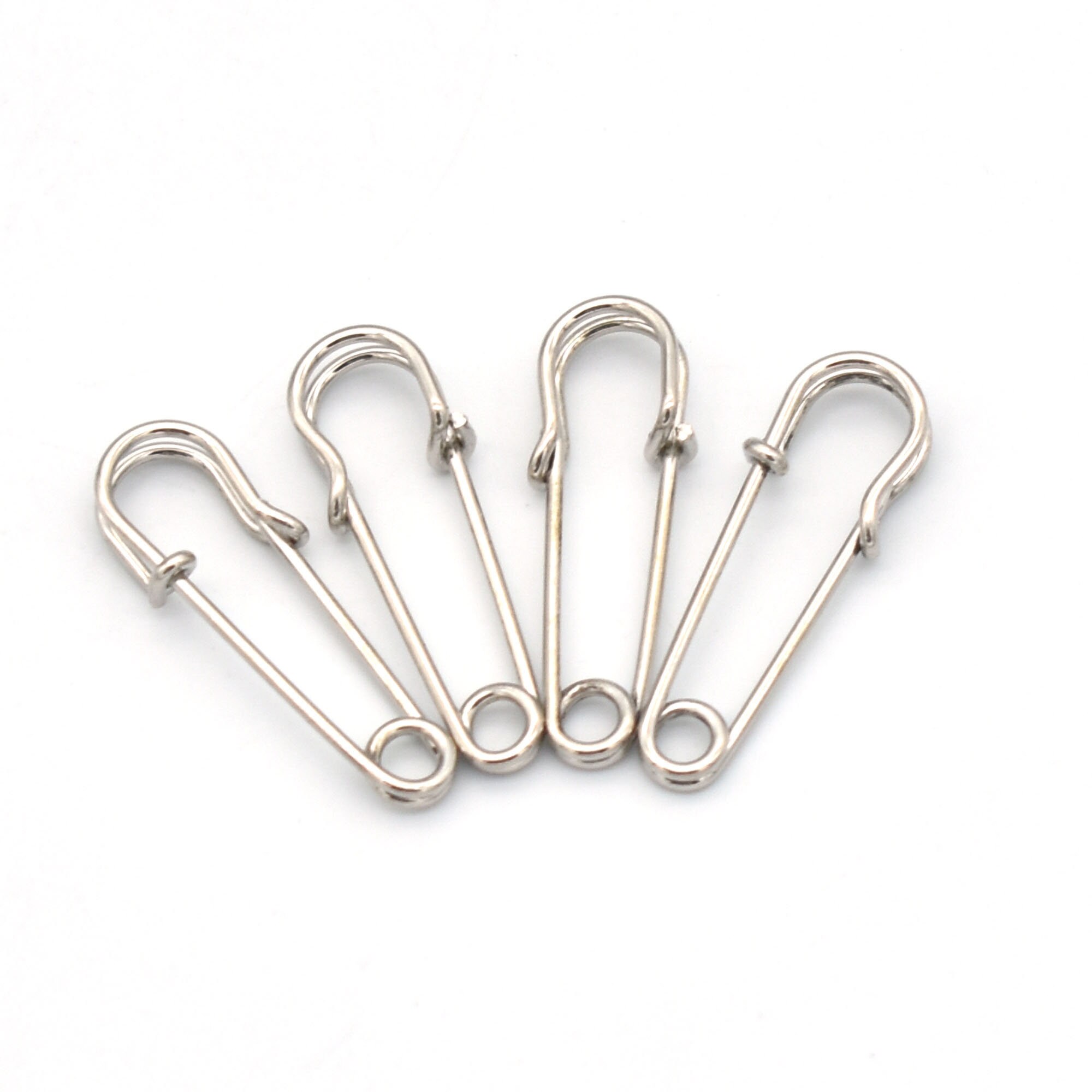 Silver Safety Pins Brooch Decorative Charms Stitches Holder Etsy UK