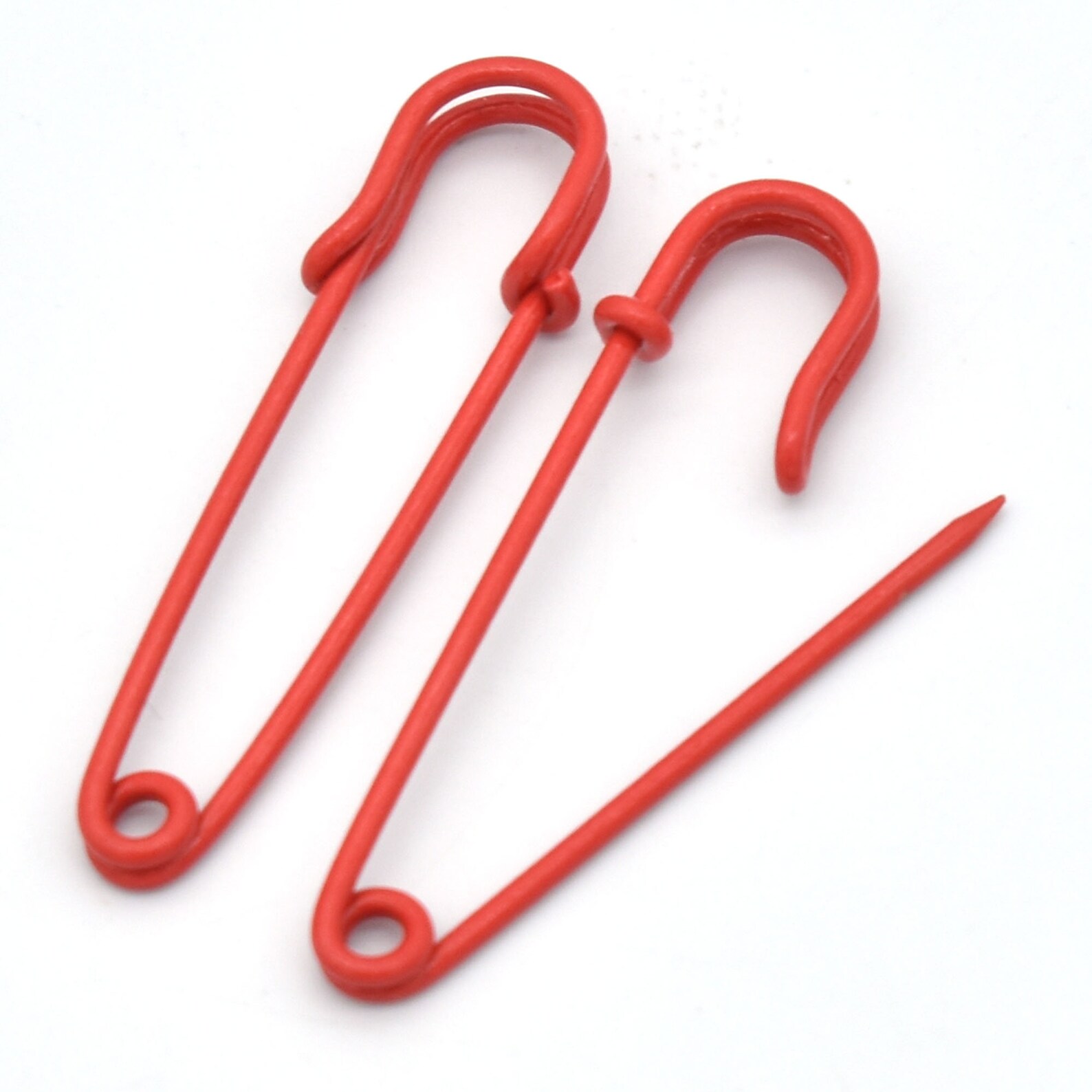 Red Safety Pins Brooch Decorative Charms Stitches Holder for Etsy