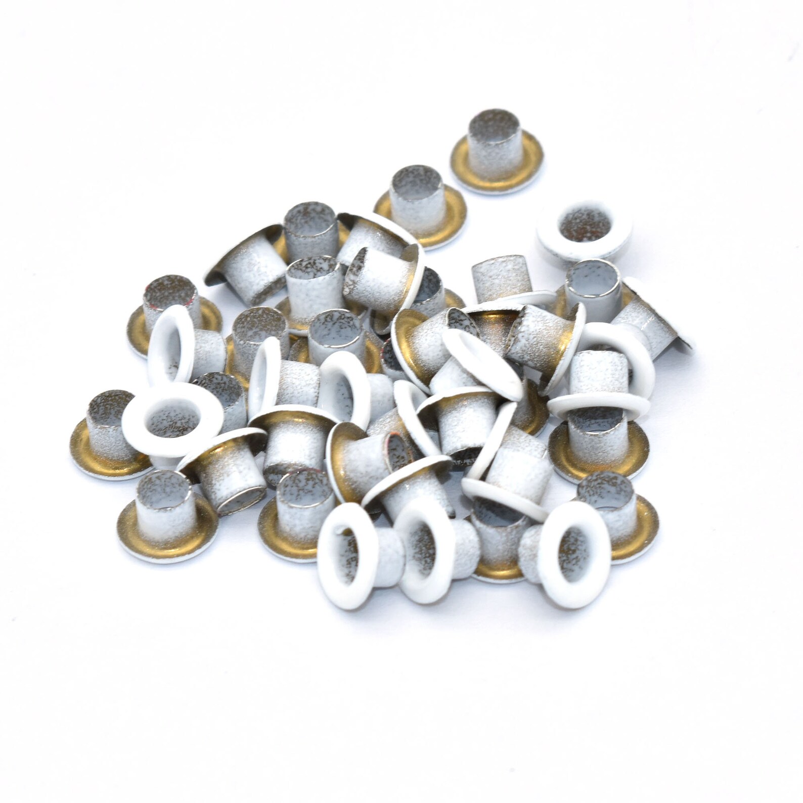 White Round Eyelets Rivets Repair Hardware Canvas DIY Leather Etsy UK