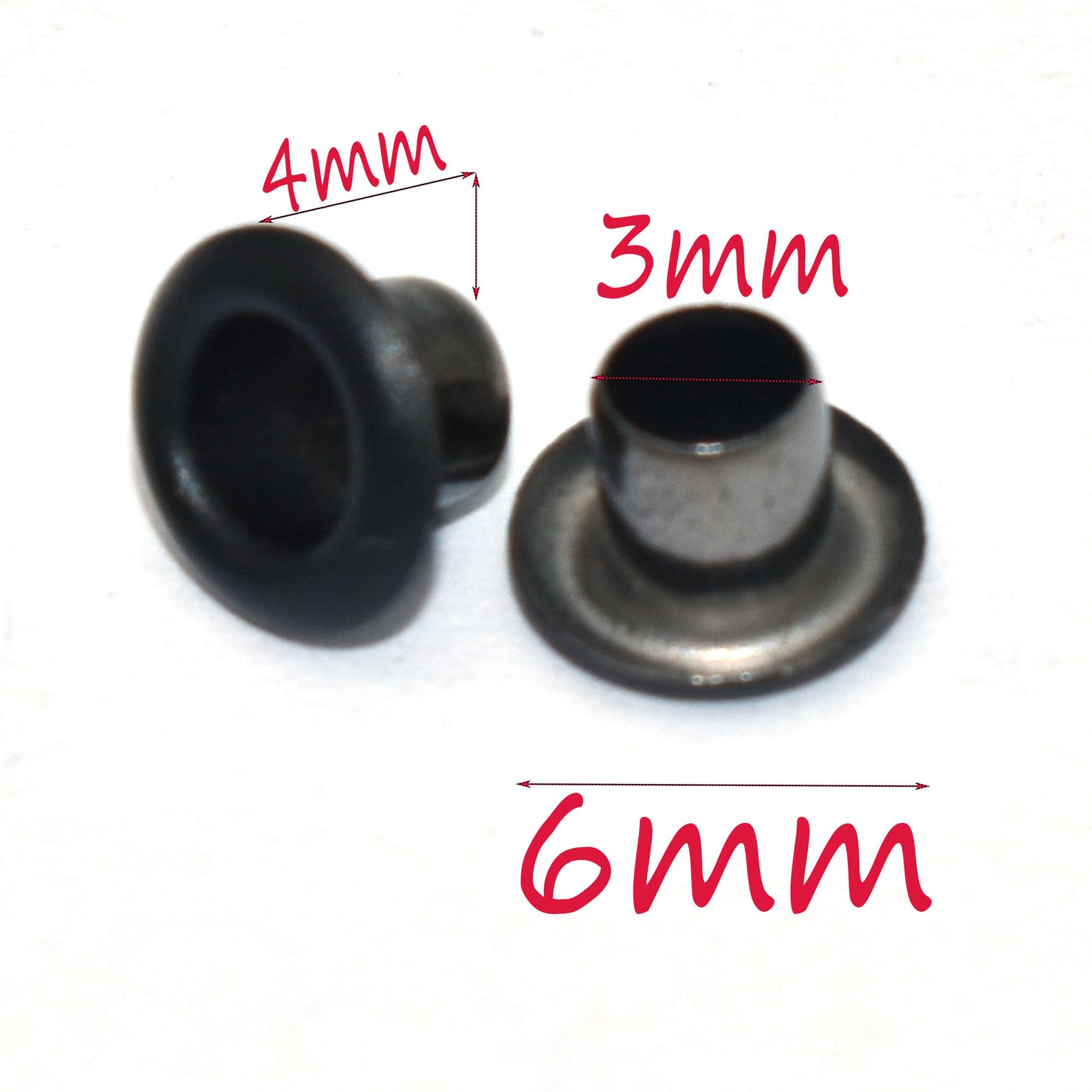 Black Round Eyelets Rivets Repair Hardware Canvas DIY Leather Etsy