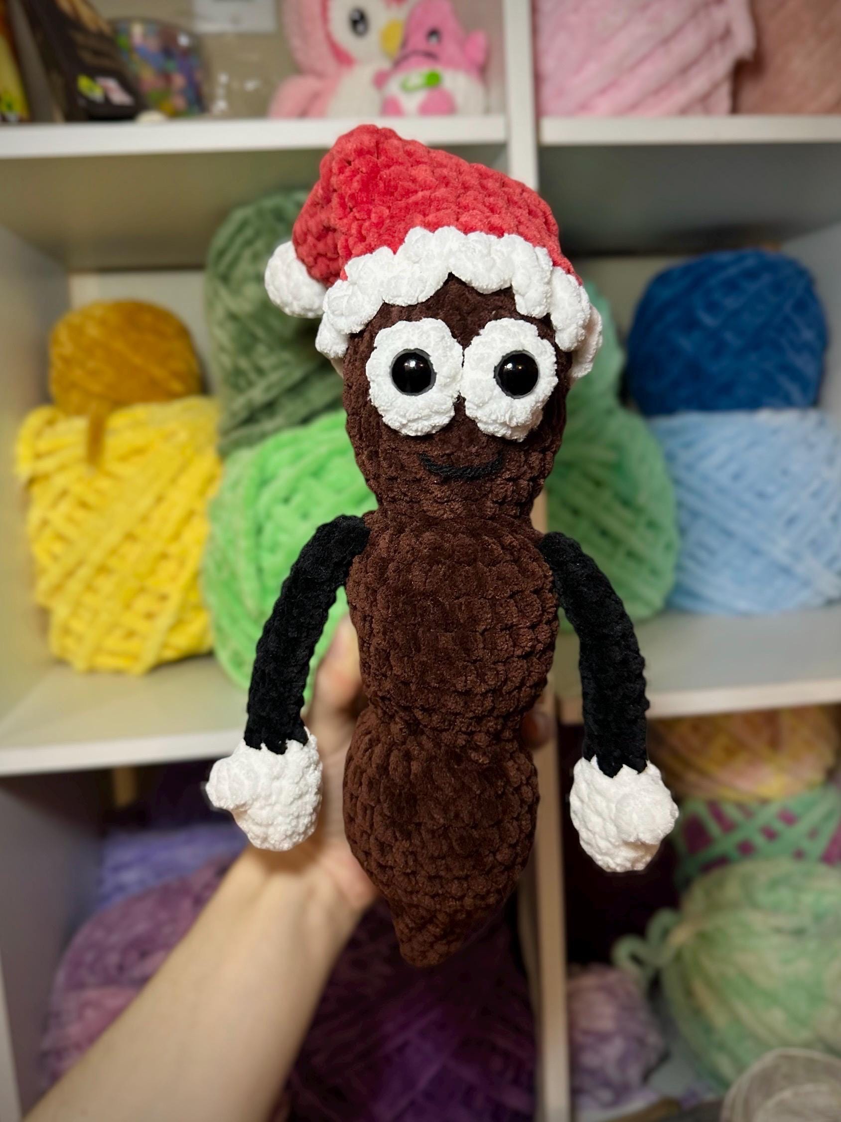 NEW Handmade Mr. Hankey the Christmas Poo Inspired Adult Crocheted Hat Crochet Mr Hankey - Etsy main image 2