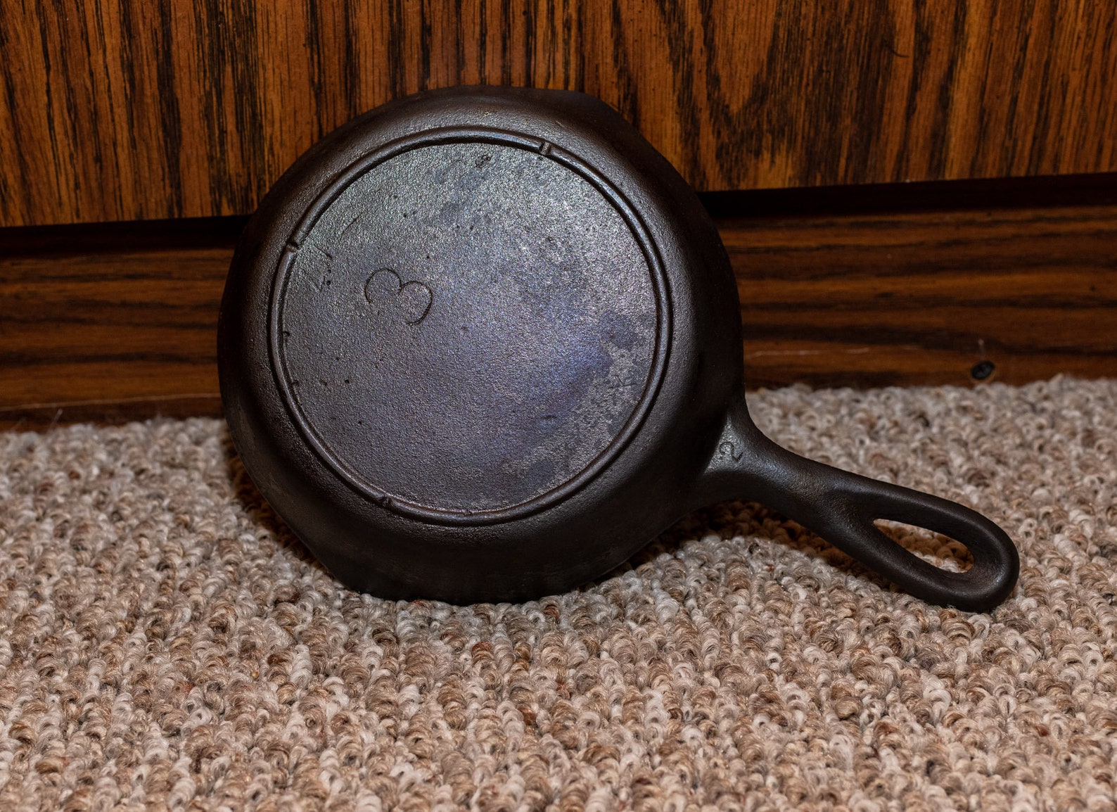 Vintage 3 Notch Lodge 3 Cast Iron Skillet Etsy