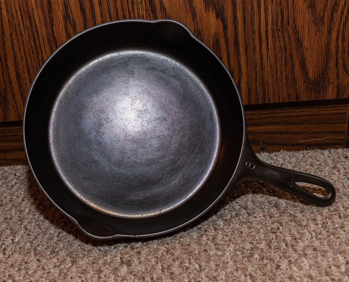 Vintage Wagner Ware 1058E 8 Cast Iron Skillet Etsy