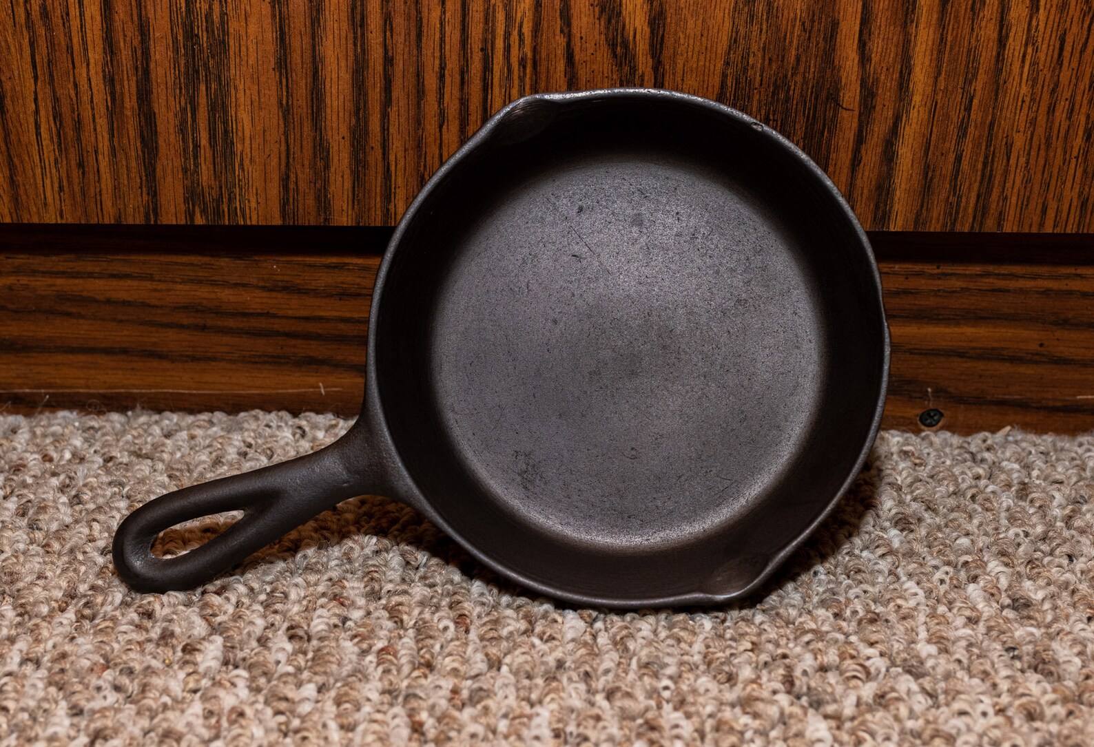 Vintage 3 Notch Lodge 3 Cast Iron Skillet Etsy