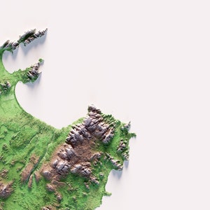 Colored relief map of Mallorca. image 4