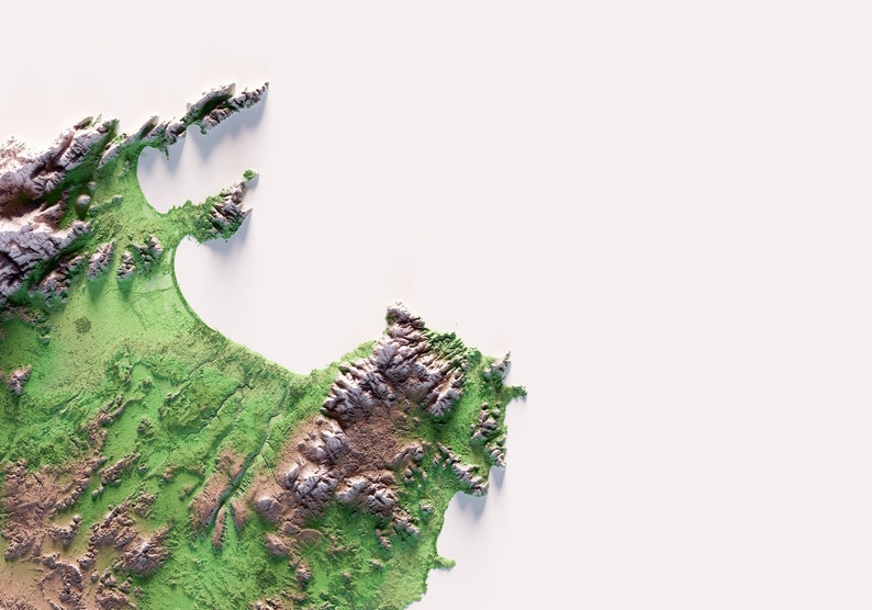 Colored relief map of Mallorca. image 4