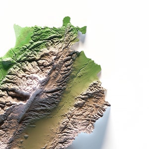 Lebanon. Colored relief map. image 4