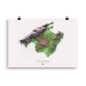 Colored relief map of Mallorca. image 7