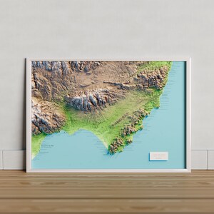Cabo de Gata. Carte topographique.