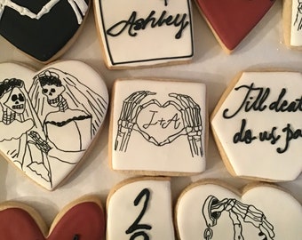 Till Death do Us Part Engagement/Bridal Shower Cookies