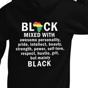 Black Pride Hoodie: Afrocentric Men&#39;s Shirt