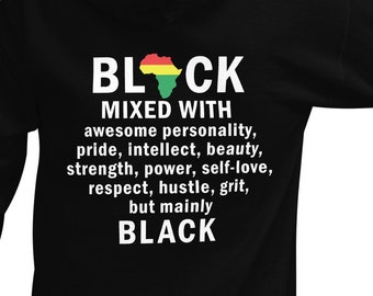Black Pride Hoodie: Afrocentric Men's Shirt