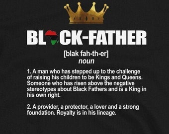 Dope Black Father Definition T-Shirt, Father's Day Gift