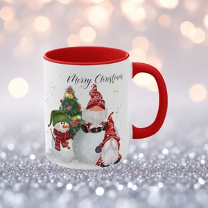 Gnome Christmas Mug: Snowman Family Decor