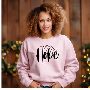 Hope Christian Long Sleeve Shirt: Religious Bible Verse Sweatshirt
