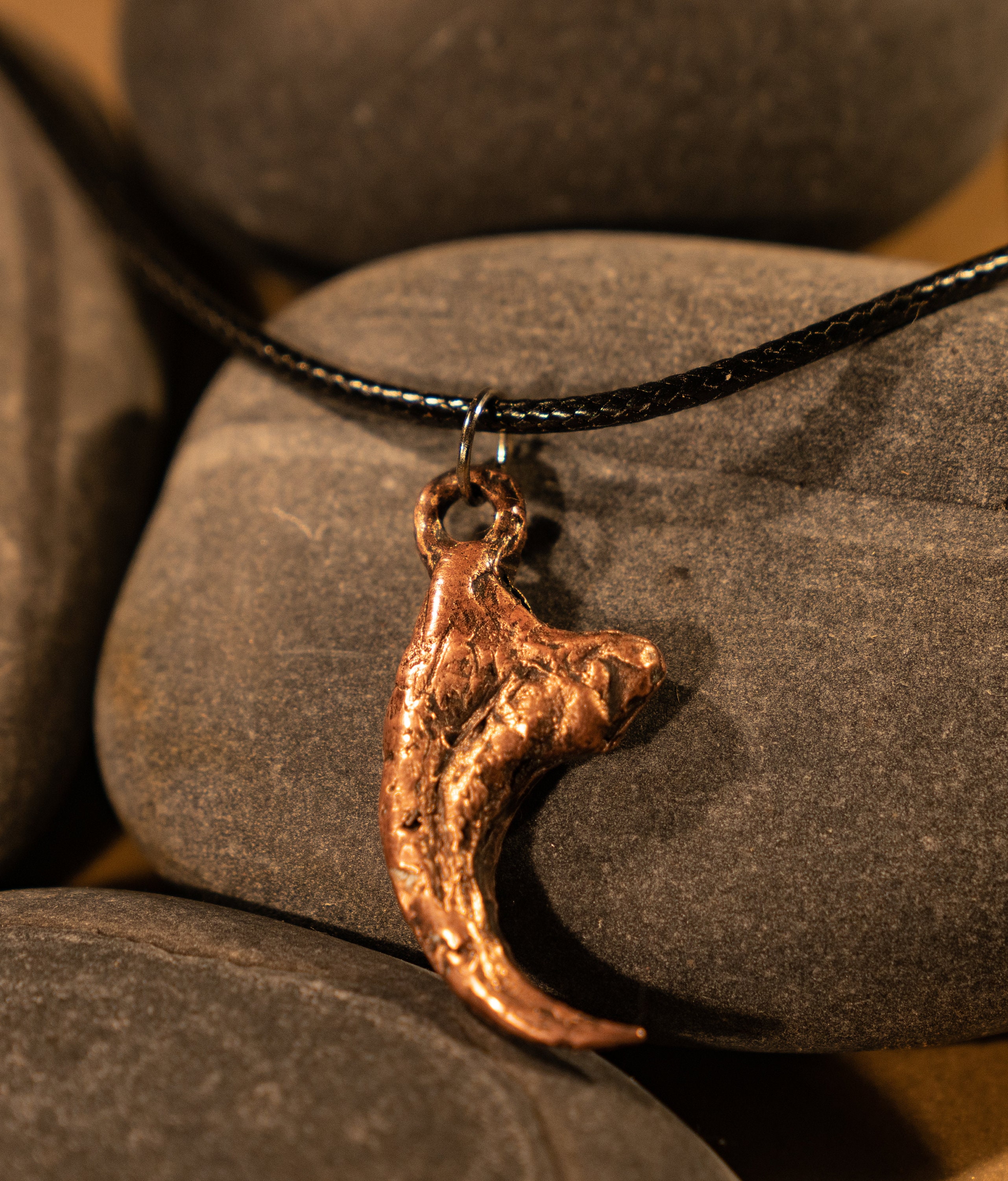 Copper Raptor Handmade Copper Velociraptor Claw Pendant: Fossil Necklace - Etsy