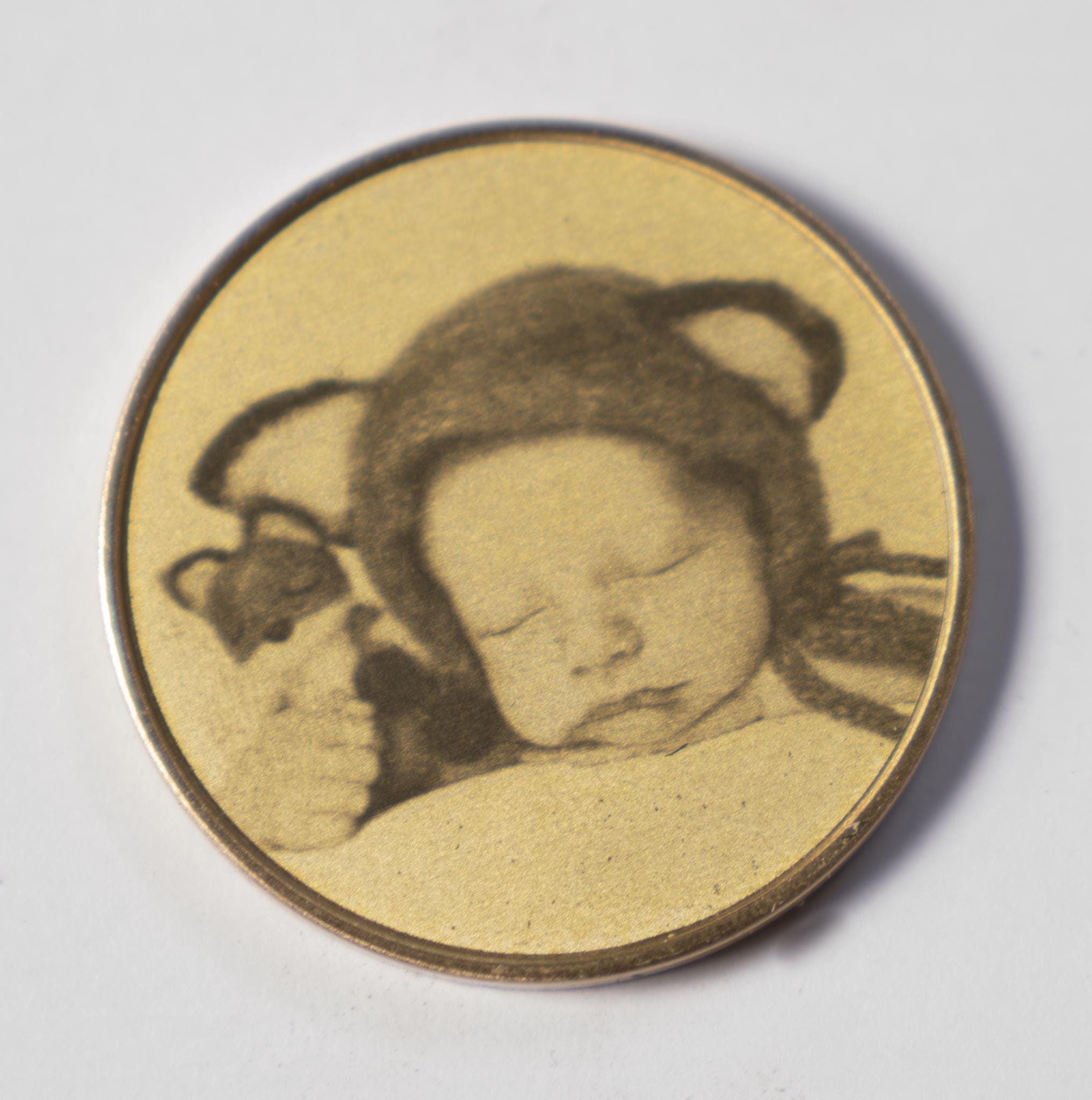 Engraved Brass Family Portrait Coin - Custom Photo - A Unique Photo ...