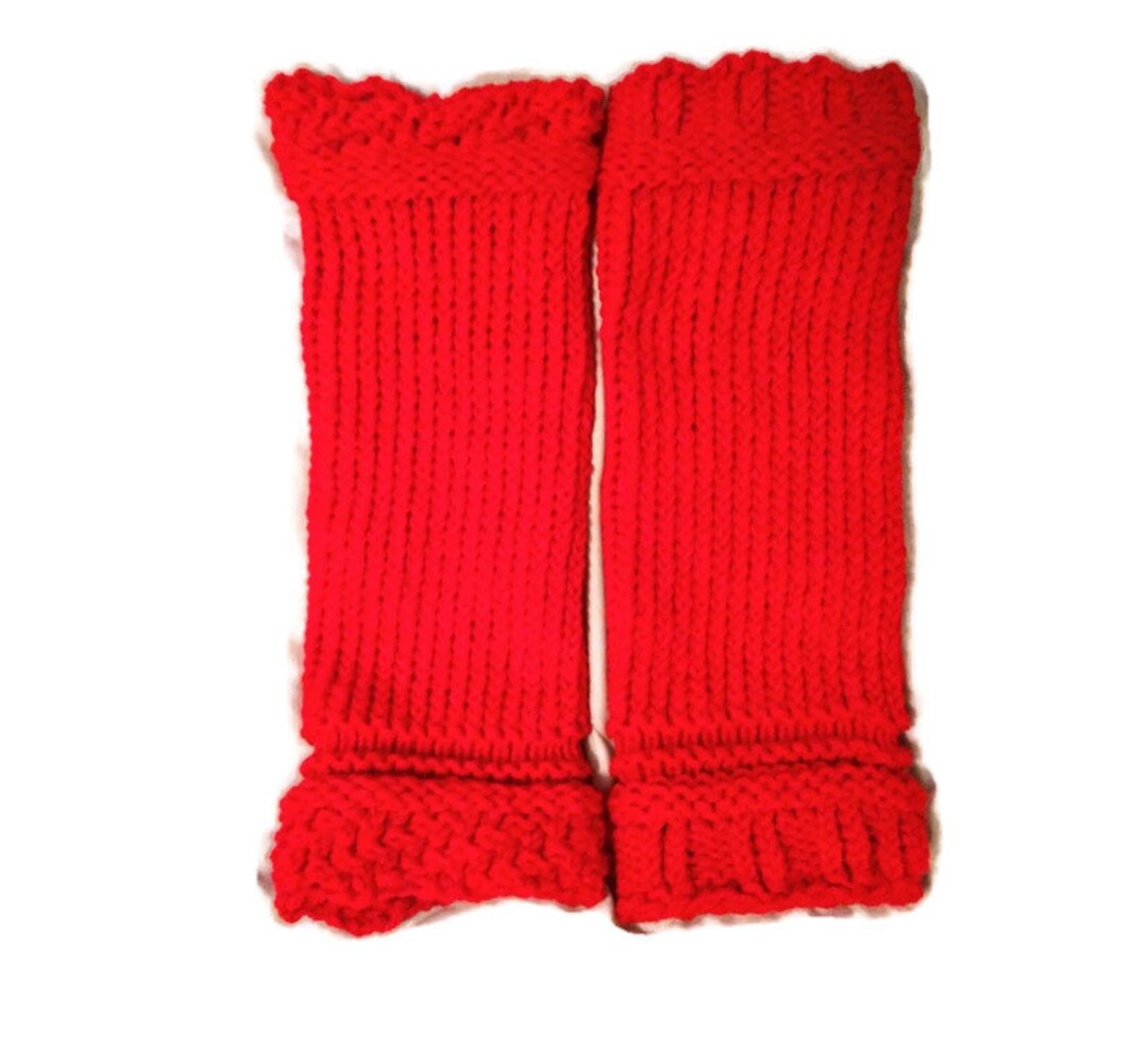 Red Leg Warmers Plus Size Leg Warmers Wide Calf Leg Warmers Etsy UK