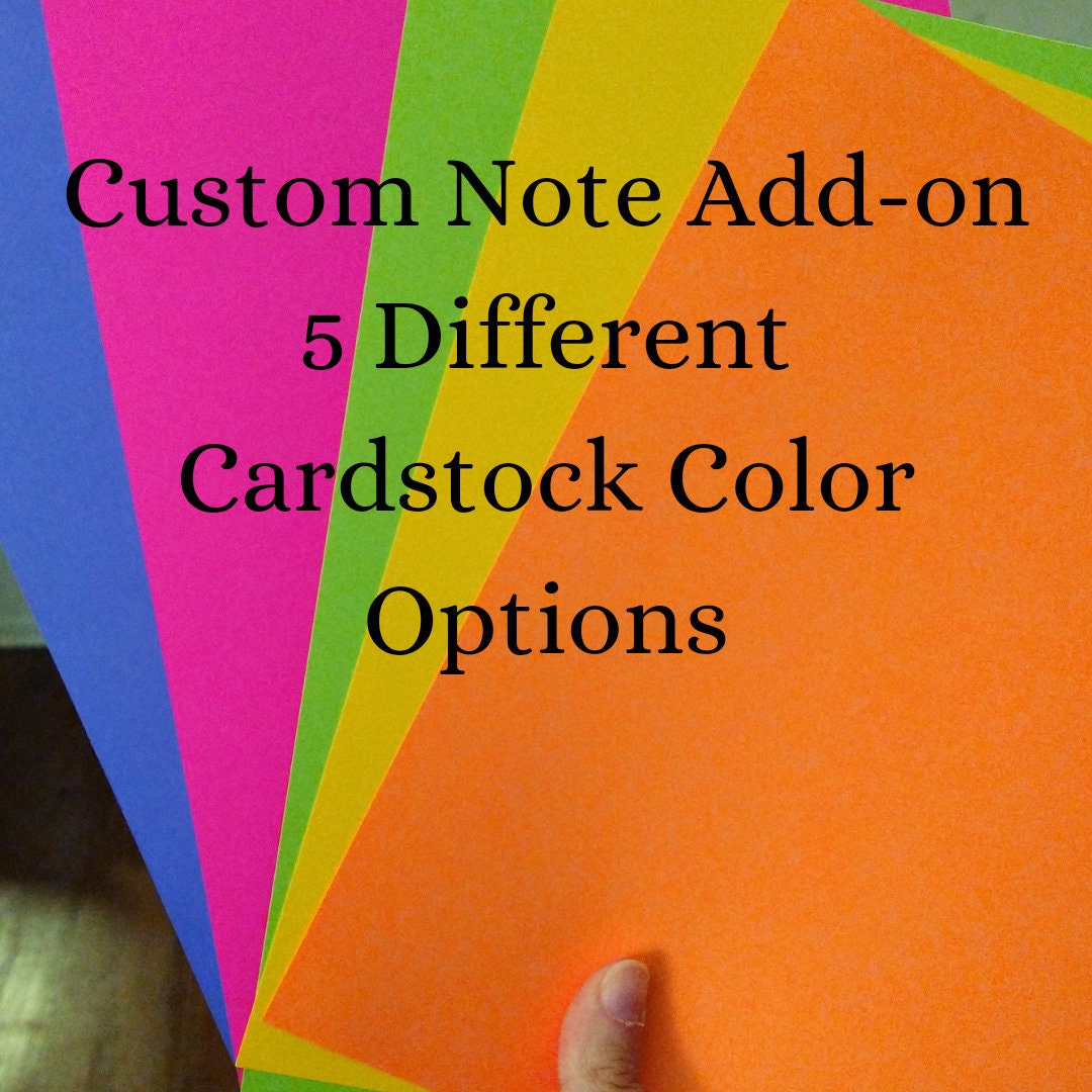 Custom Personalized Note Add-on 5 