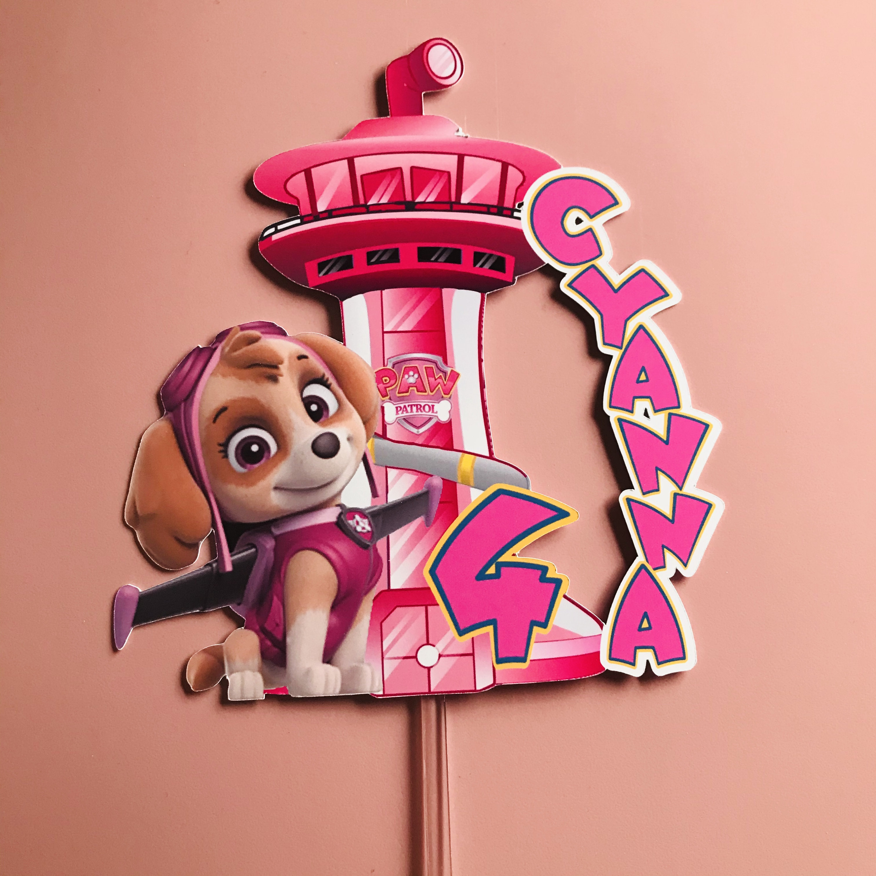 Custom Stella Patrol Toppers Pat Etsy Hong Kong