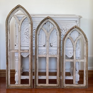 Rustic Farmhouse French Country Cathedral Arch Wood Wall Decor