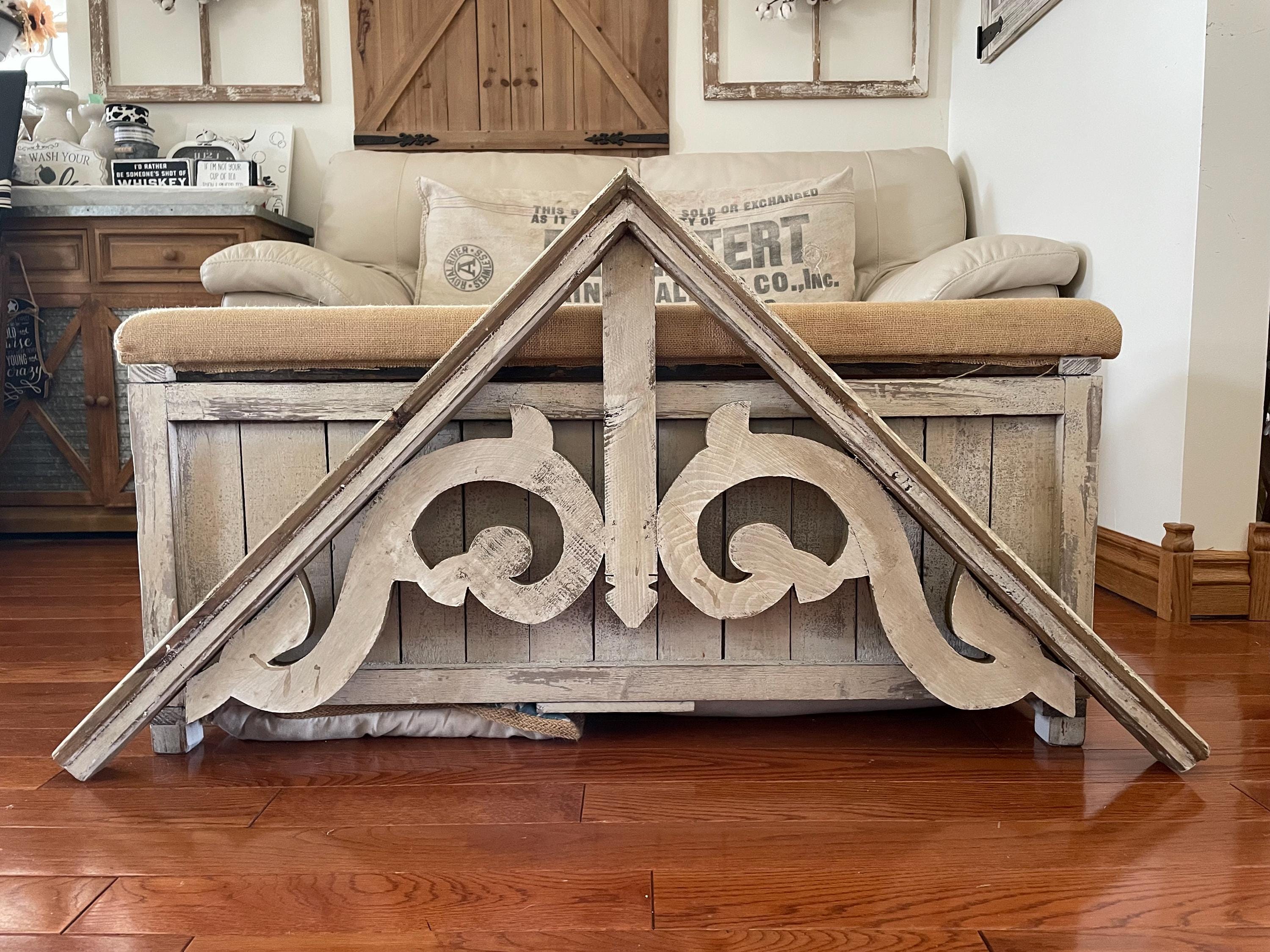 Rustic Gable Room Large Rustic Farmhouse French Country Wood Gable Wall Decor - Etsy