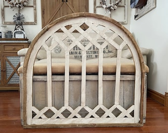 Large Rustic French Country Modern Farmhouse Cathedral Arch Wood Wall Decor