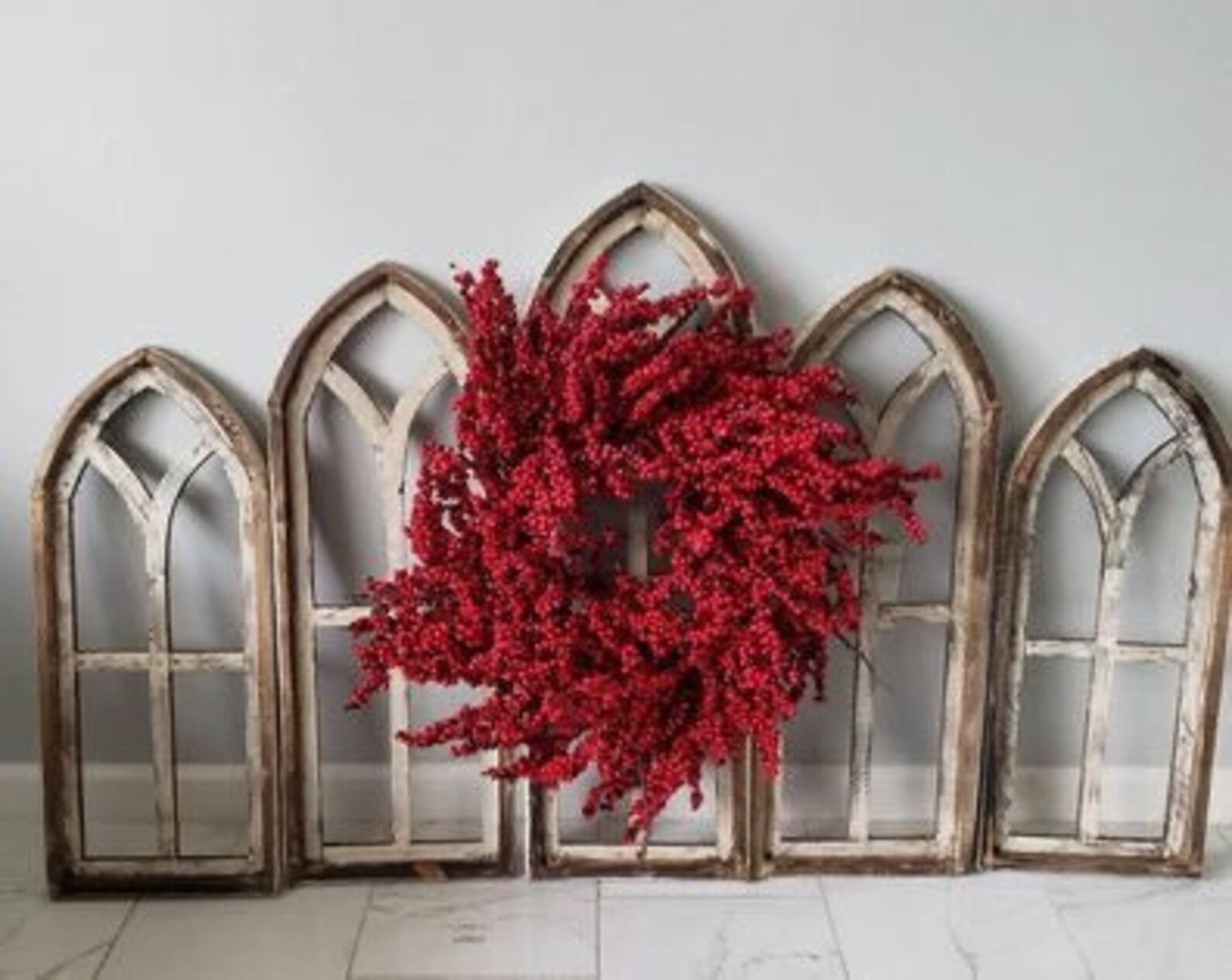 Farmhouse Cathedral Arch Wood Wall Decor Gothic Rustic | Etsy