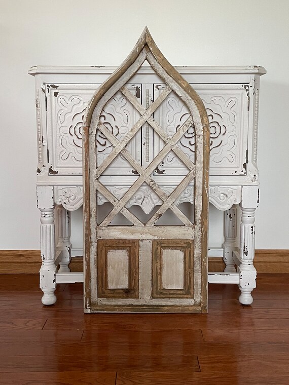 Rustic Farmhouse Cathedral Arch Wood Wall Decor Etsy