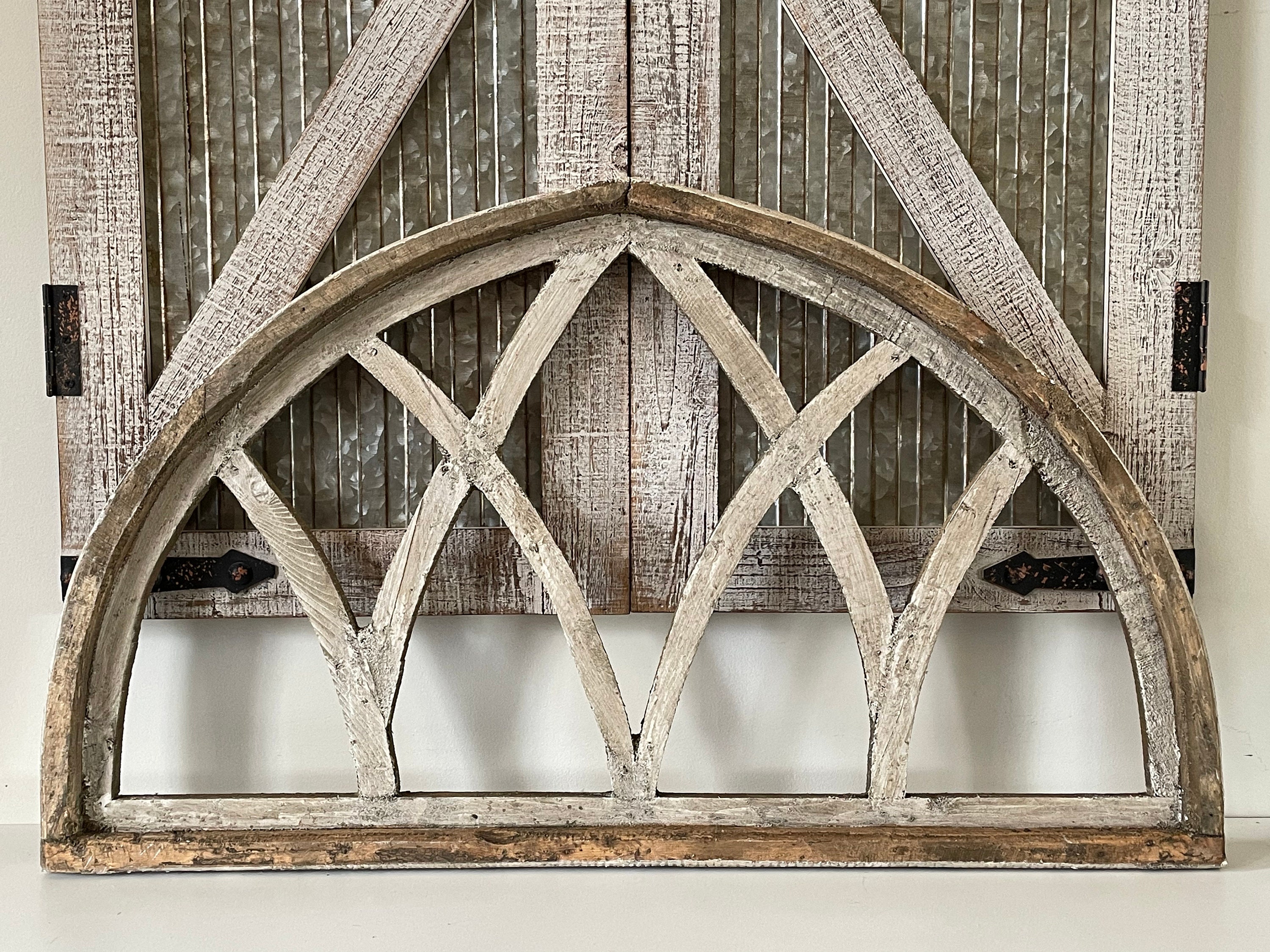 Rustic Farmhouse Cathedral Arch Wood Wall Decor Etsy