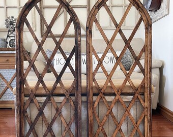 Rustic Farmhouse Cathedral Arch Wood Wall Decor - Etsy