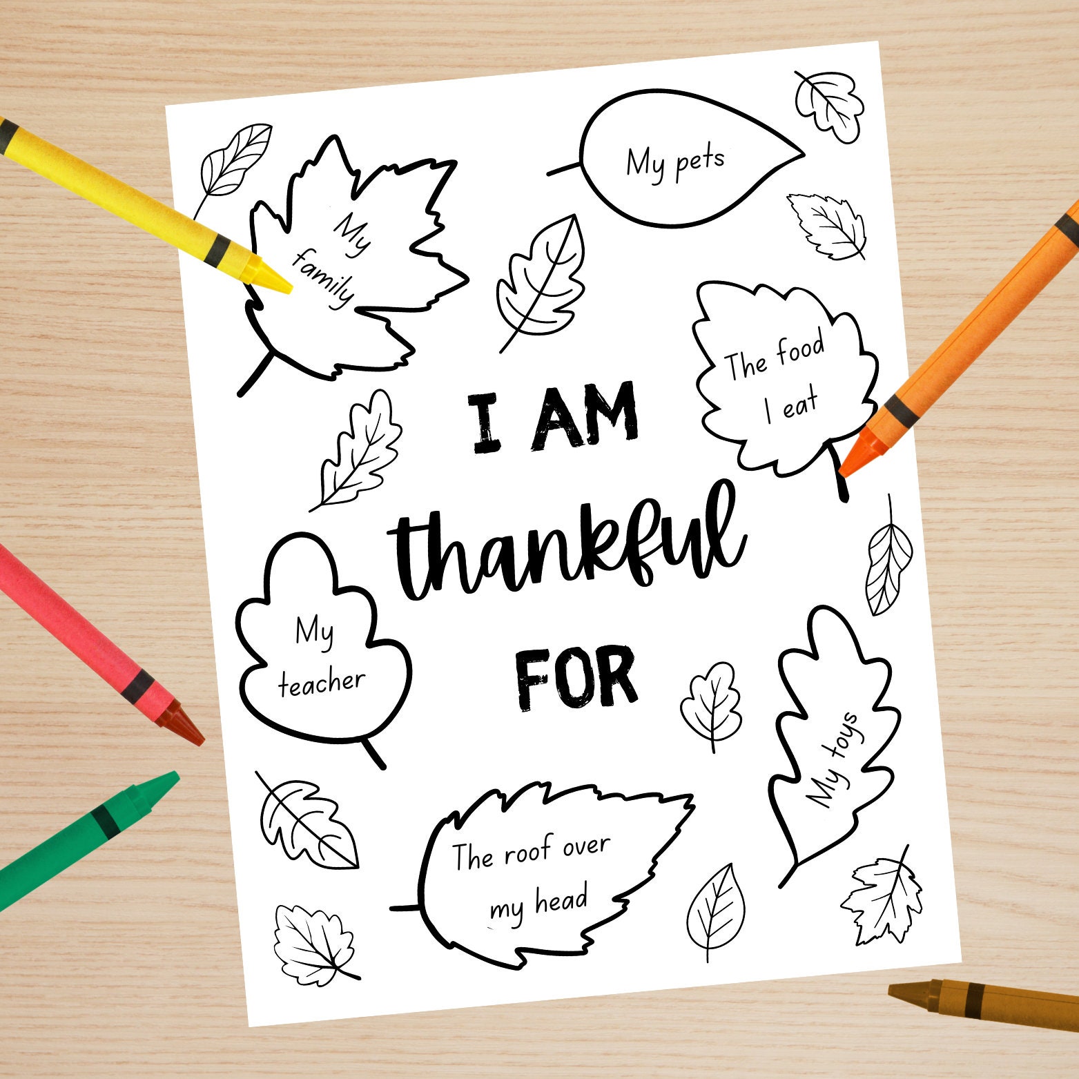 Thankful Color Kids Thankful Coloring Sheet | Coloring Sheet | Giving Thanks ...