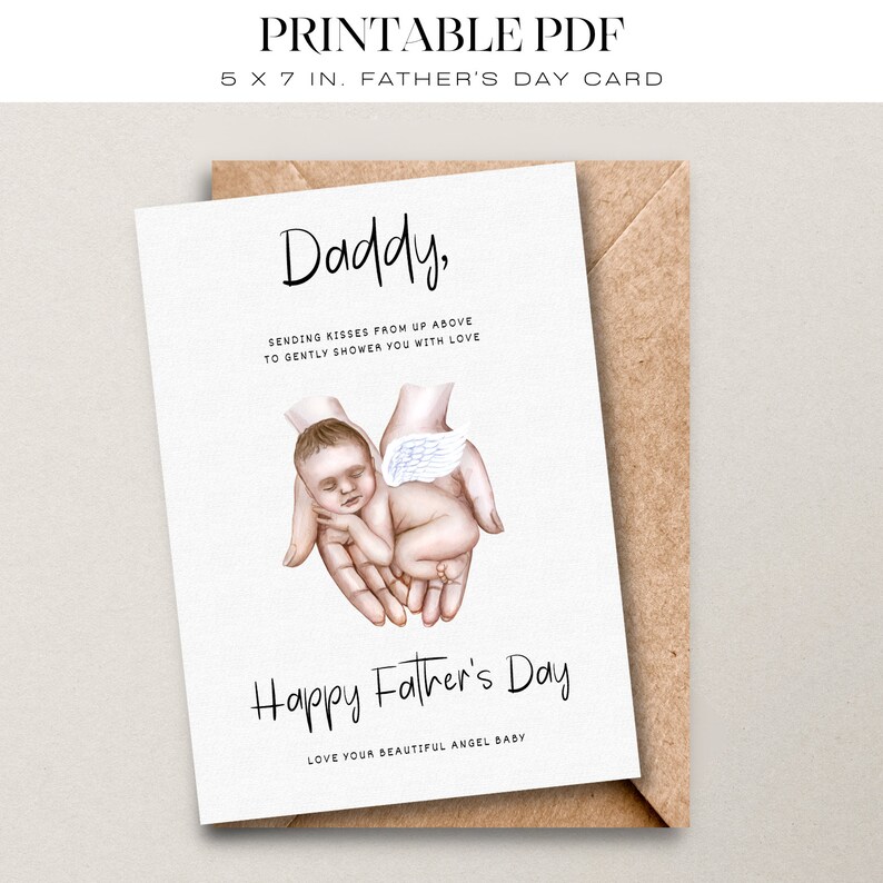 Daddy of an Angel | Father's Day Card | Father's Day | Baby Loss ...