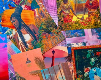 Mystery Art Prints: A4/A3 Vaporwave, Fantasy, Afro-Futurism