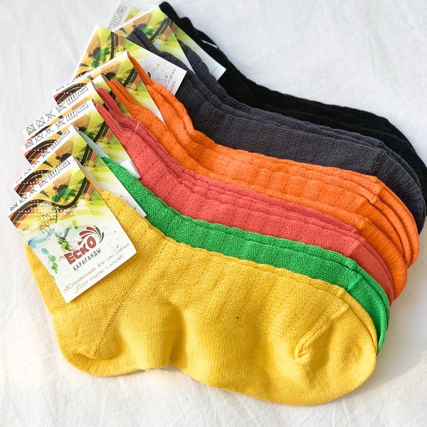 100% Cotton Socks, Women socks, Solid Color socks, Eco-friendly socks, Sensitive Skin