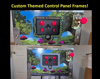 Themed - Control panel frames for the Alice in Wonderland pinball table