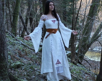 SIGRID Celtic Dress - Pagan Clothing - Elven Dress - Celtic Wedding Dress