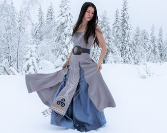 IMOGEN Pagan Dress, Viking Wedding Dress, Fantasy Dress, Elven Dress