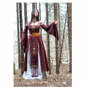 tove burgundy dress Eleanor Dress Burgundy FR 40 / Burgundy