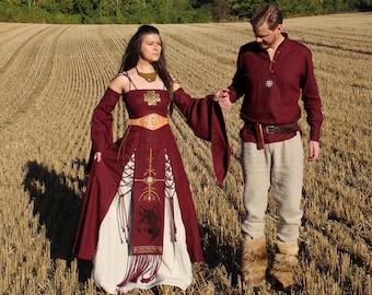 Ren Faire Matching Costume, Ren Faire Dress, Larp Costume Set, Custom Wedding Outfit