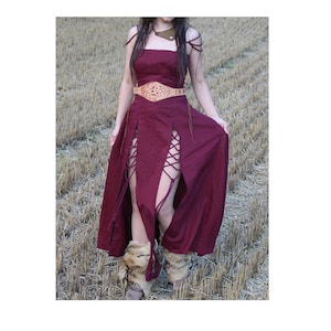 Viking Dress, Fantasy Dress, Ren Faire Dress, Viking Costume Women image 1