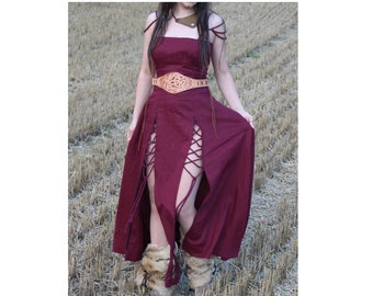 Viking Dress, Fantasy Dress, Ren Faire Dress, Viking Costume Women
